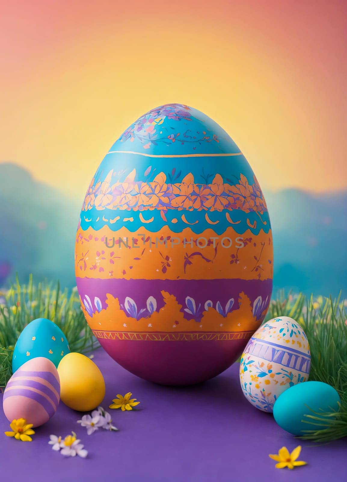 Easter Greeting Card. generative ai by roman112007