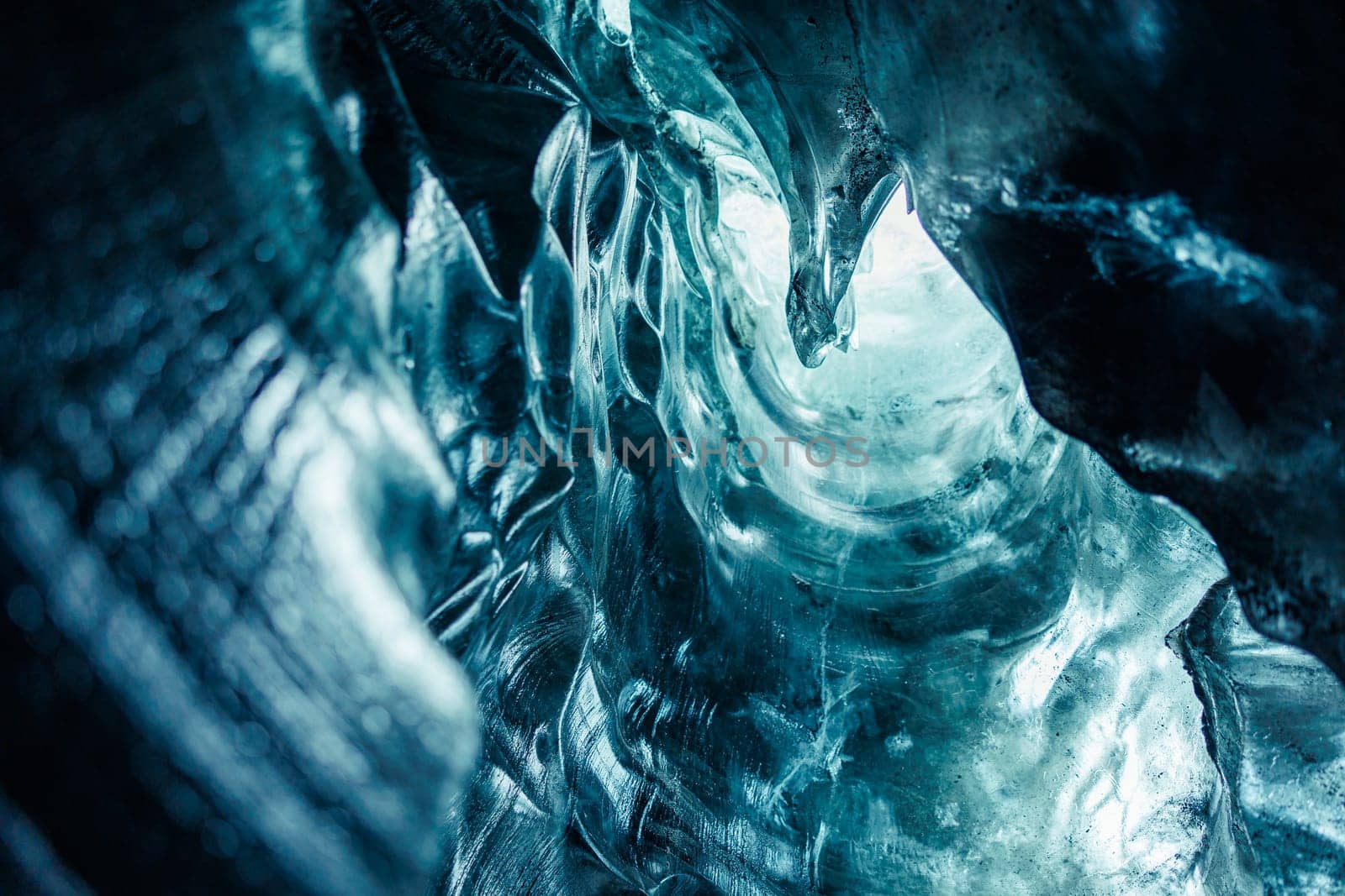 Vatnajokull glacier rocks with ice caves by DCStudio