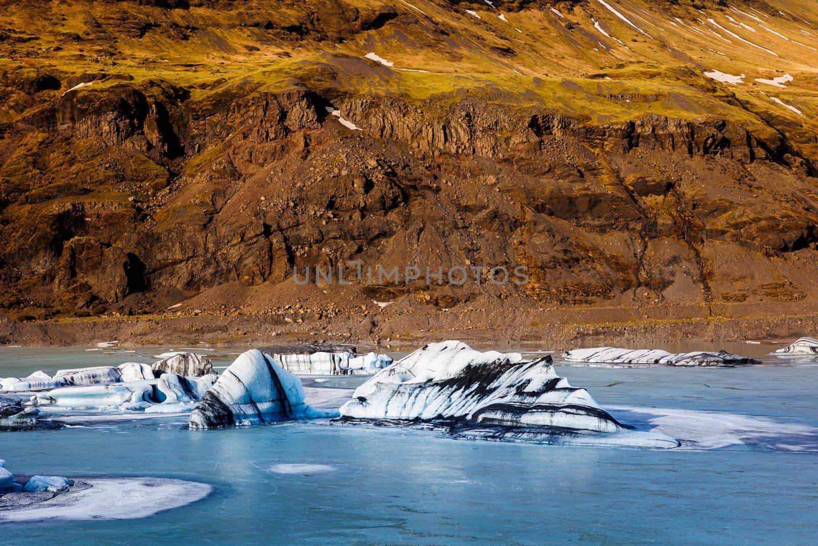 Arctic vatnajokull ice mass in iceland by DCStudio