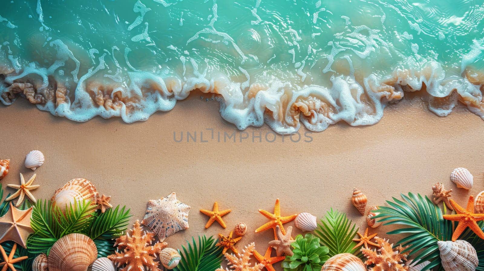 Background for your summer design, Tropical beach in summer vacation, summer wallpaper.
