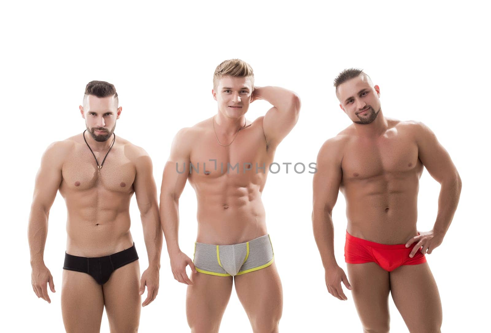 Handsome male models posing in studio by rivertime