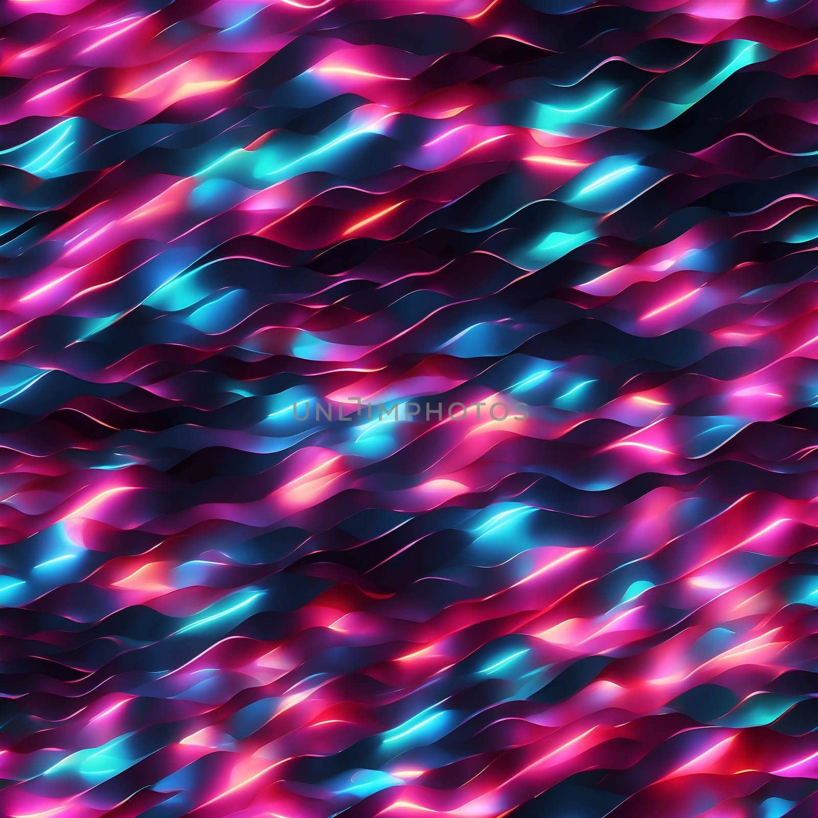 Abstract Background With Vibrant Colors of Light. Generative AI. by artofphoto