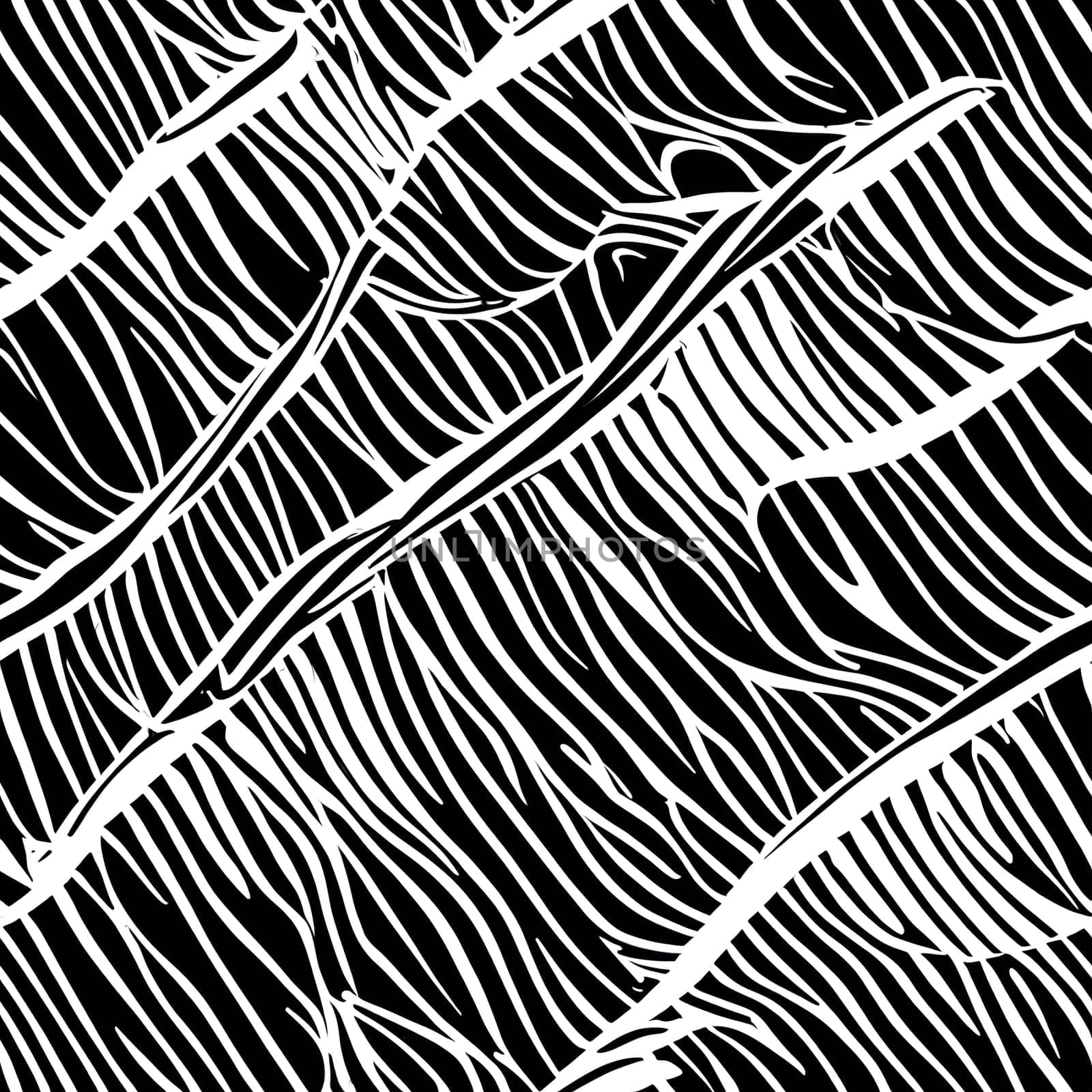 This black and white photo captures the intricate details of a seamless pattern.