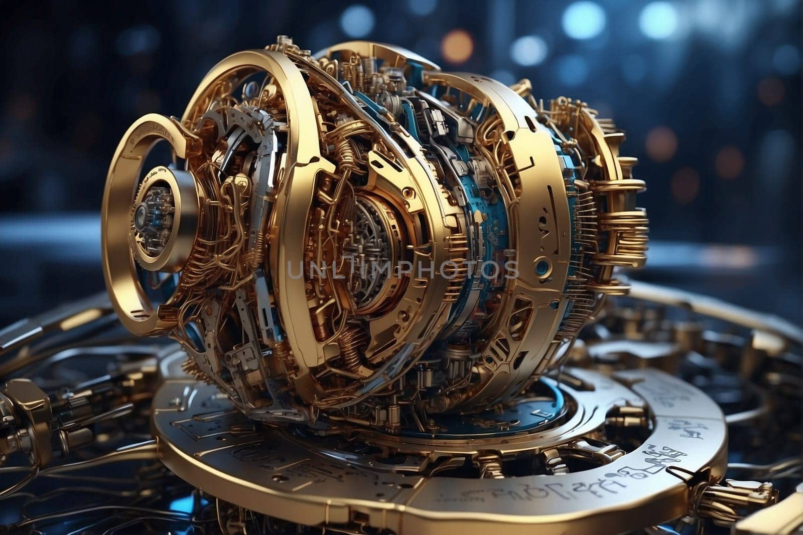 This photo showcases a detailed view of a clock adorned with intricate gears.