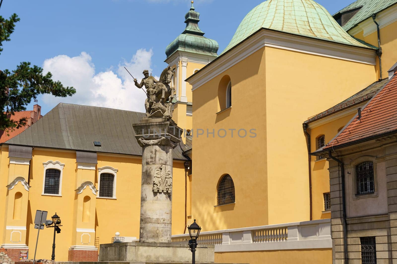 Poznan, Poland - June 18, 2023: Monument to 15th Poznan Uhlans Regiment in Poznan.