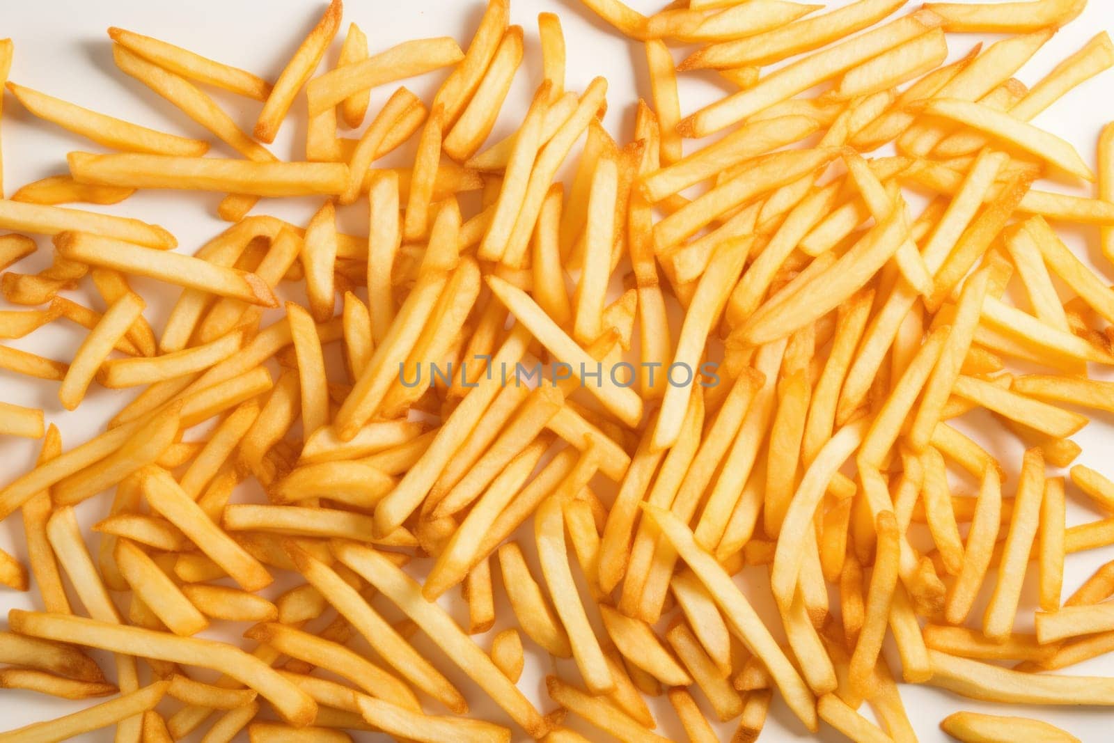 Delicious fries background. Generate Ai by ylivdesign