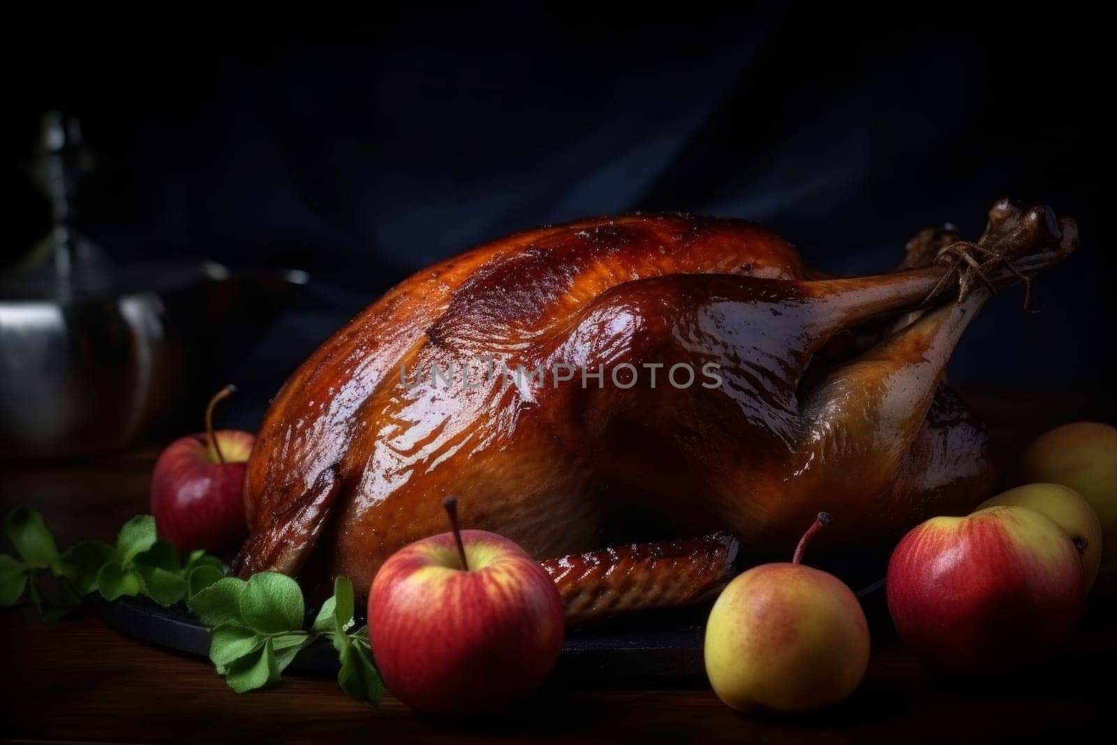 Roasted table duck. Generate Ai by ylivdesign