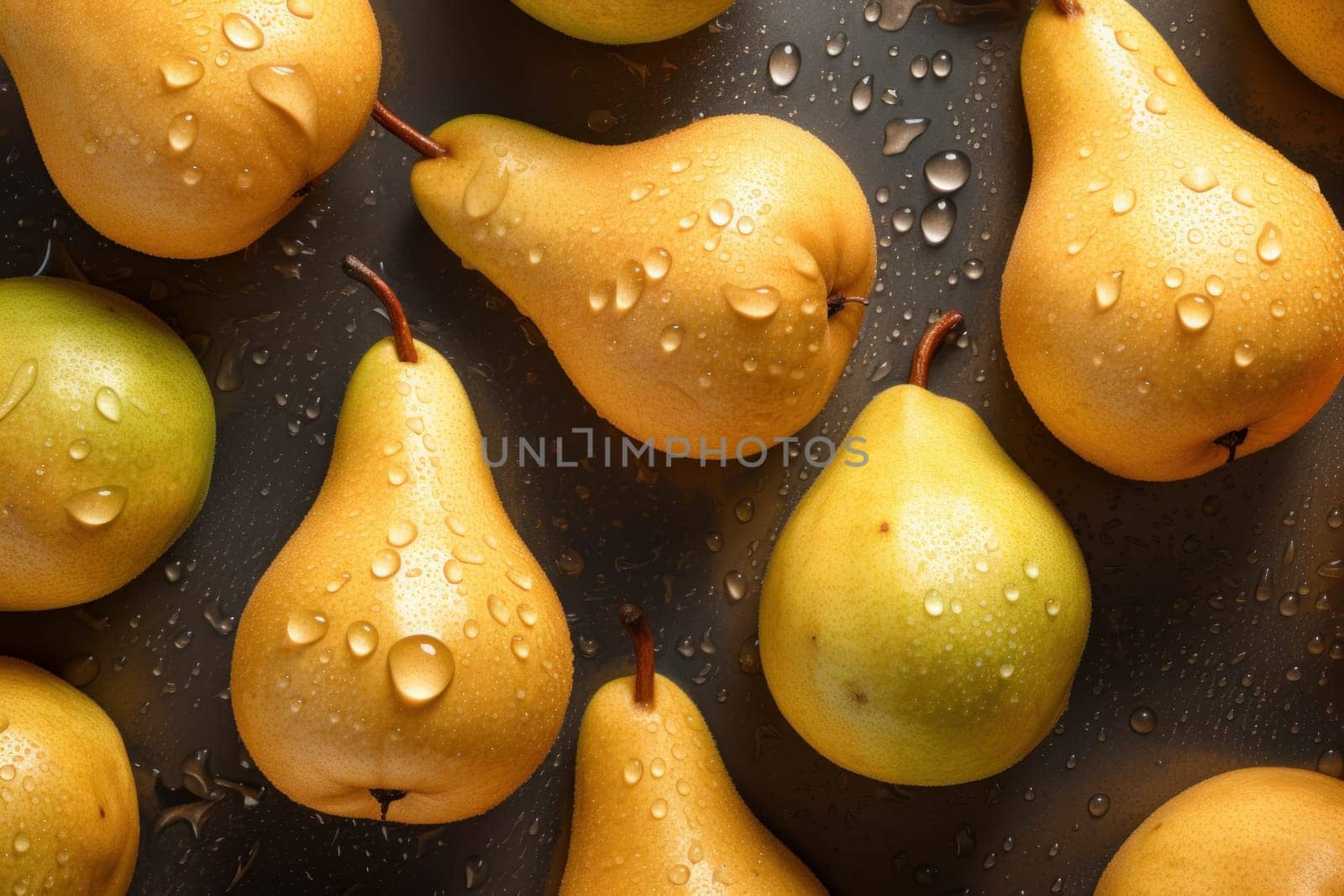 Fresh eco pears. Generate Ai by ylivdesign