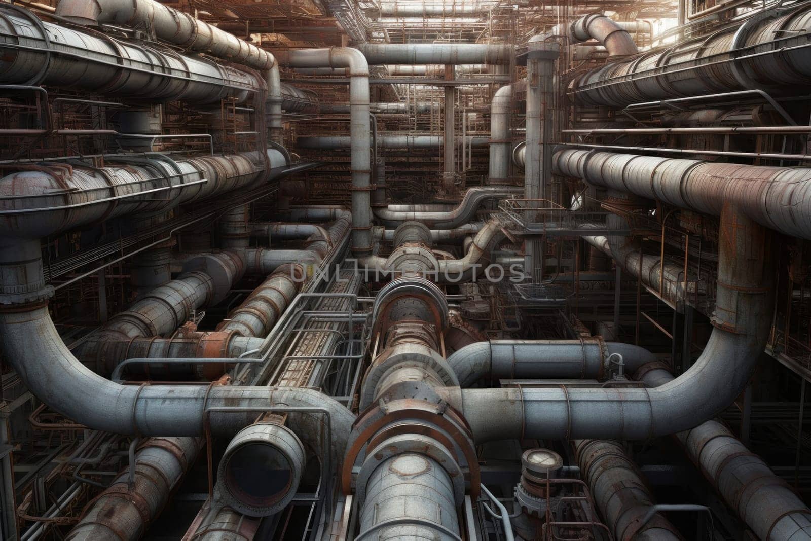 Large scale pipe. Generate Ai by ylivdesign