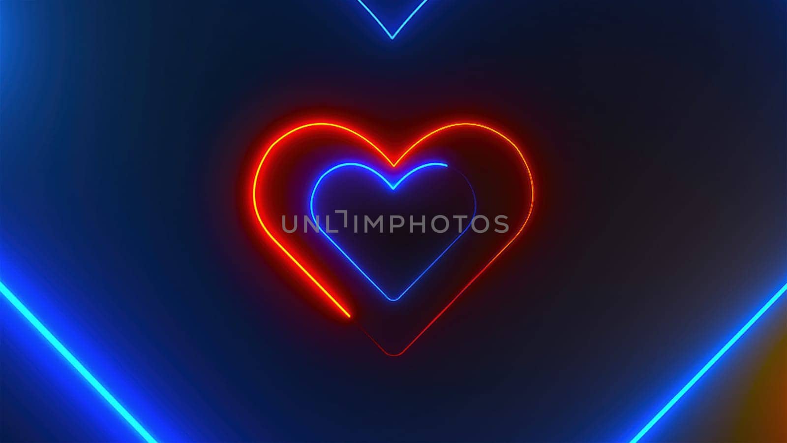 Heart Neon tunnel by nolimit046