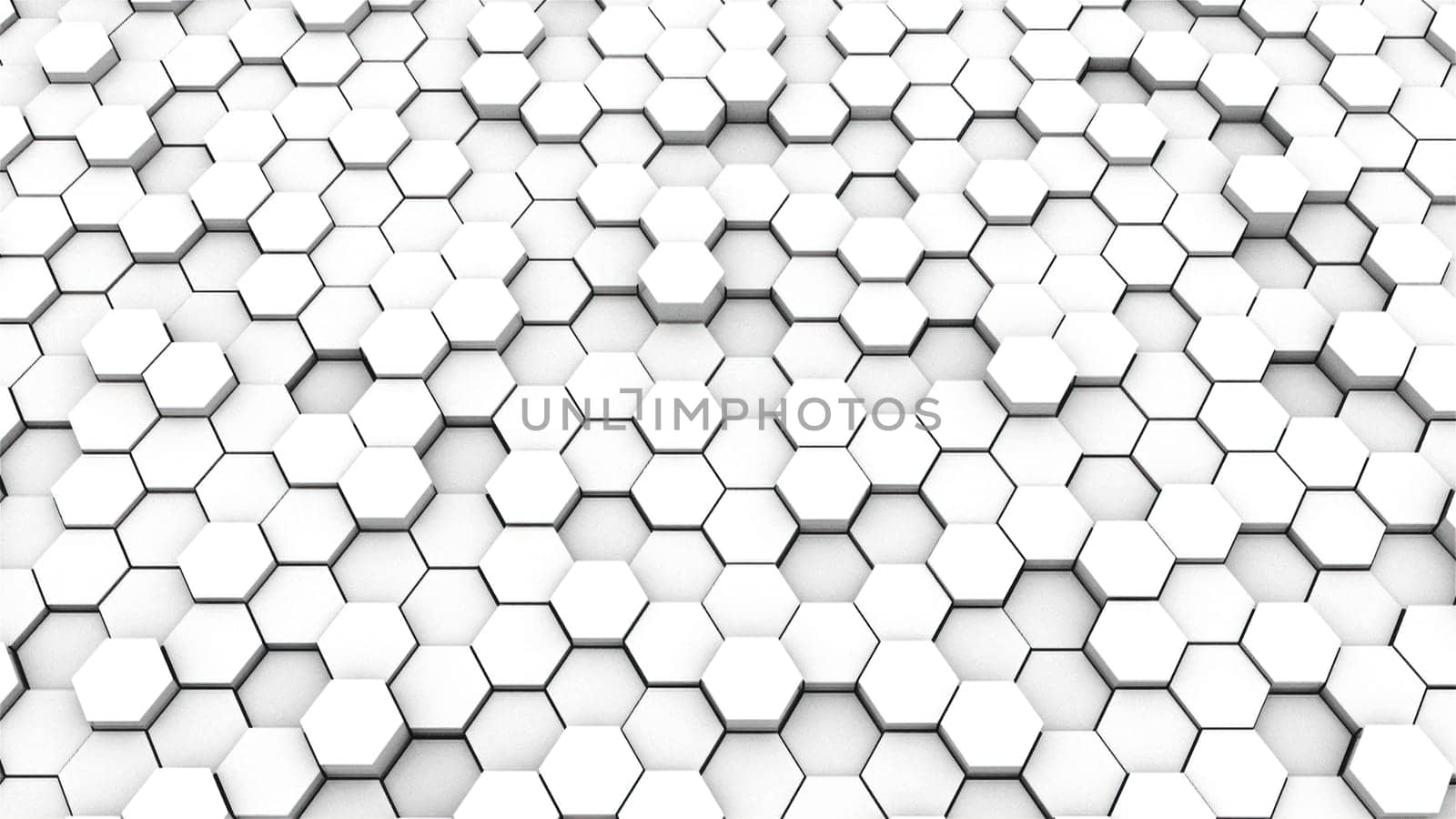 Abstract white Hexagonal by nolimit046