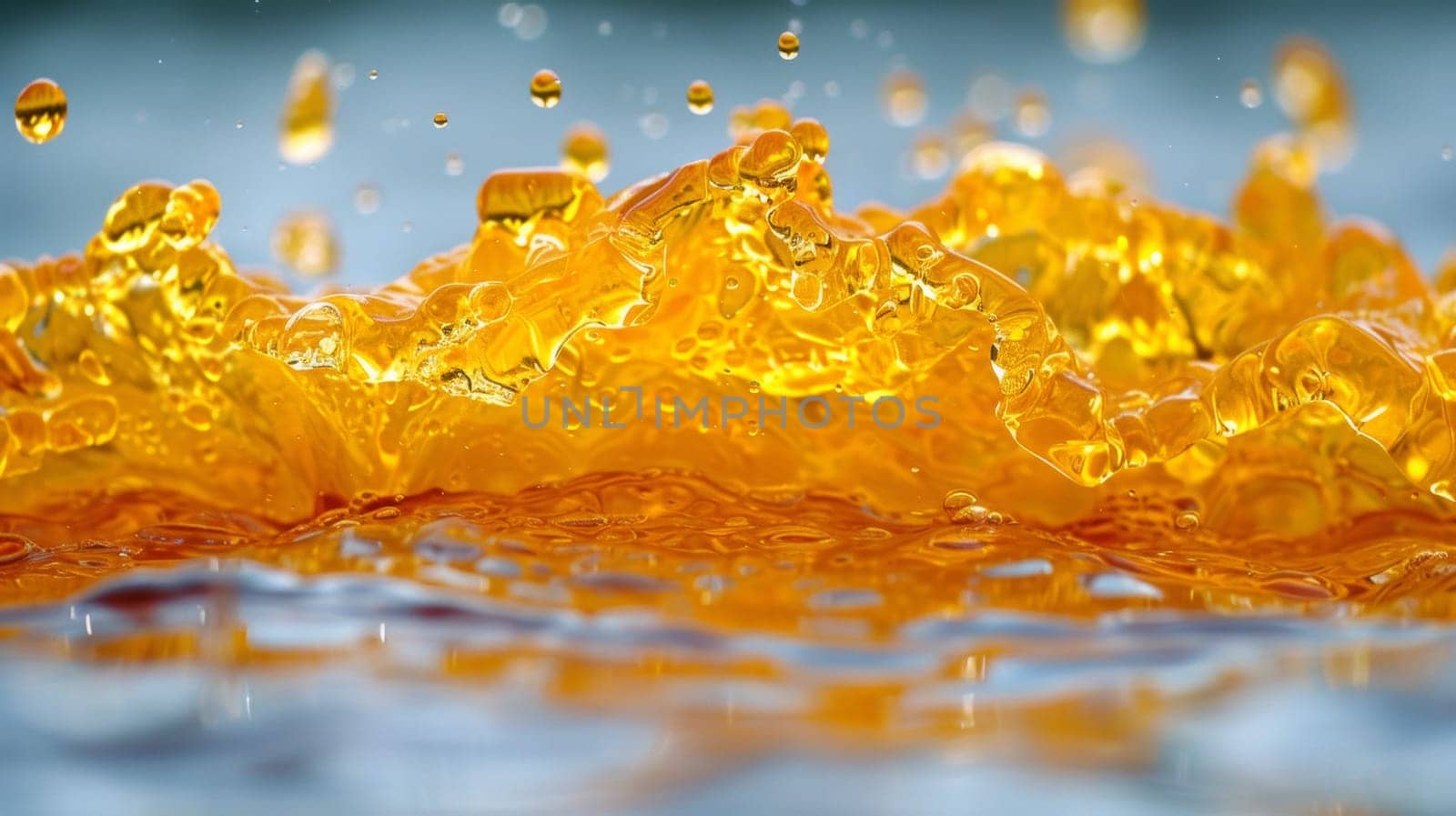 A close up of a liquid that is being poured into the water, AI by starush
