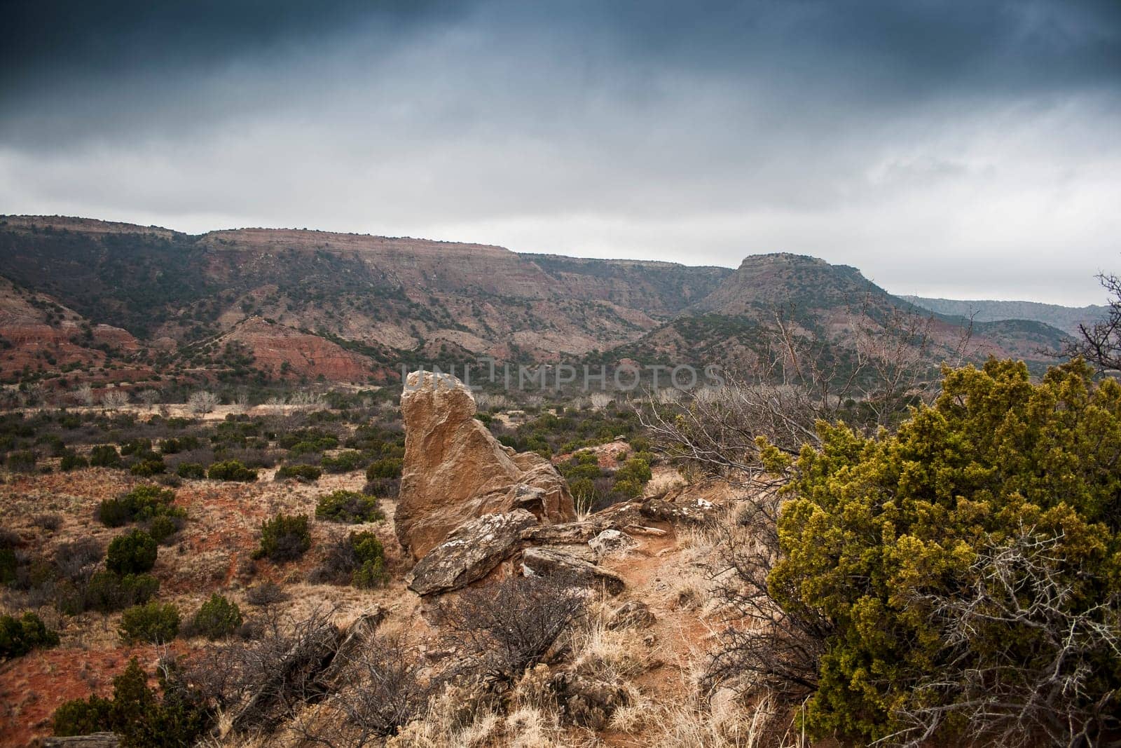 Cloudy Day at Palo Duro Canyon State Park, Texas