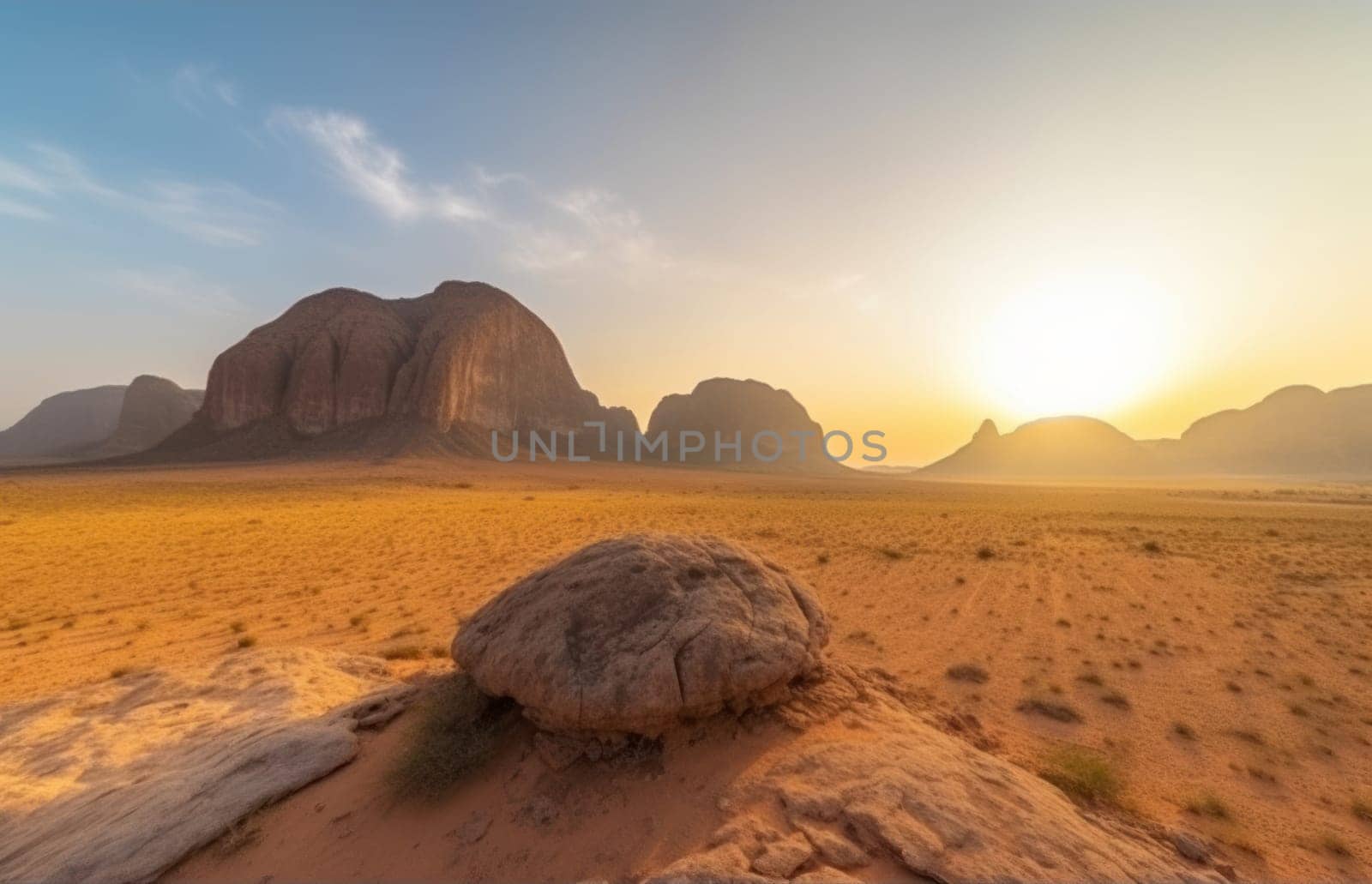 Desert summer sand. Sandy dubai. Generate Ai