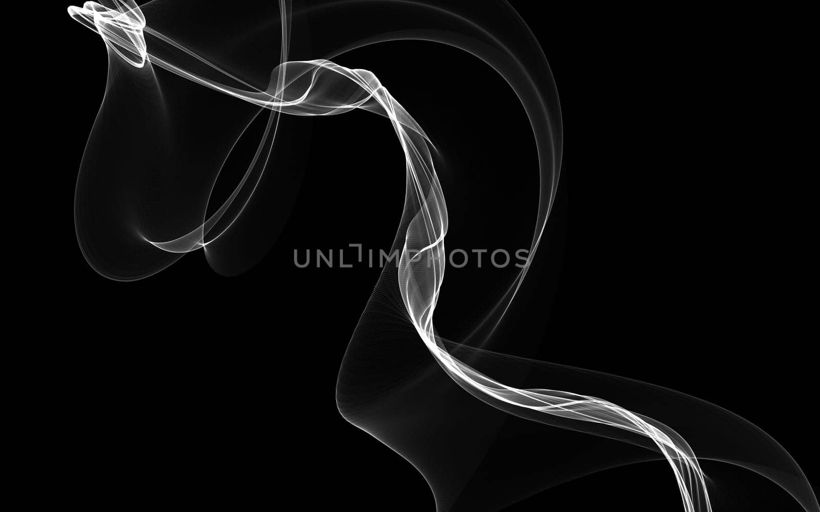 Dark abstract background with a glowing abstract waves by teerawit