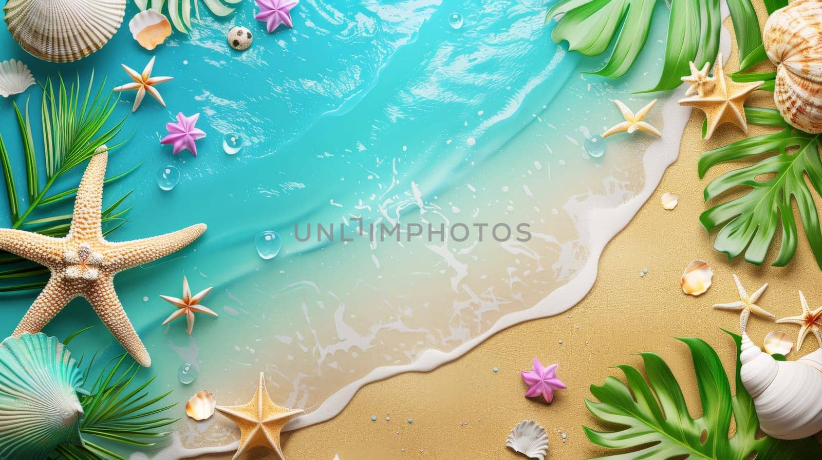 Colorful Summer Holiday Poster Background and banner, Hello Summer concept design by nijieimu