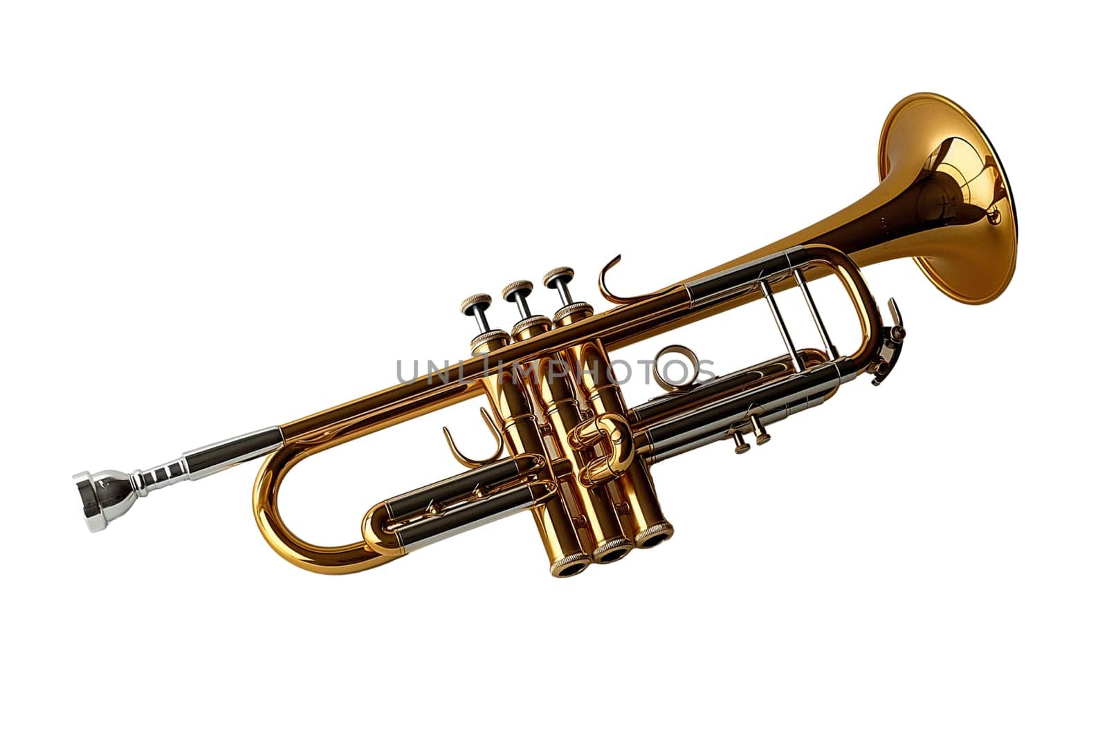 Trumpet brass musical orchestra instrument ai generated image