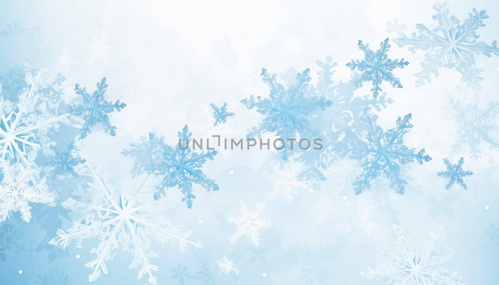 White snowflakes background. by Nadtochiy