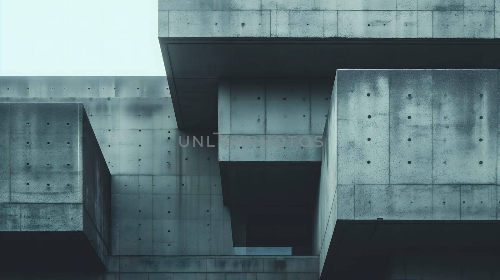 Neo brutalism architecture background by z1b