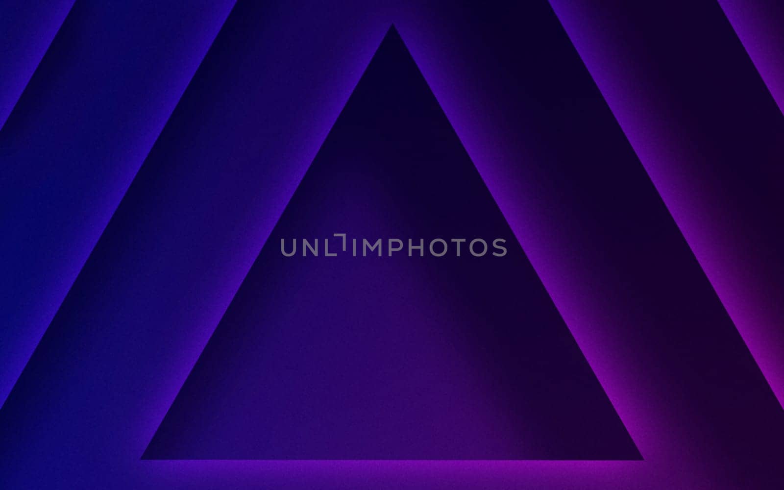 Psychedelic triangles purple background. Abstract frame. by ImagesRouges