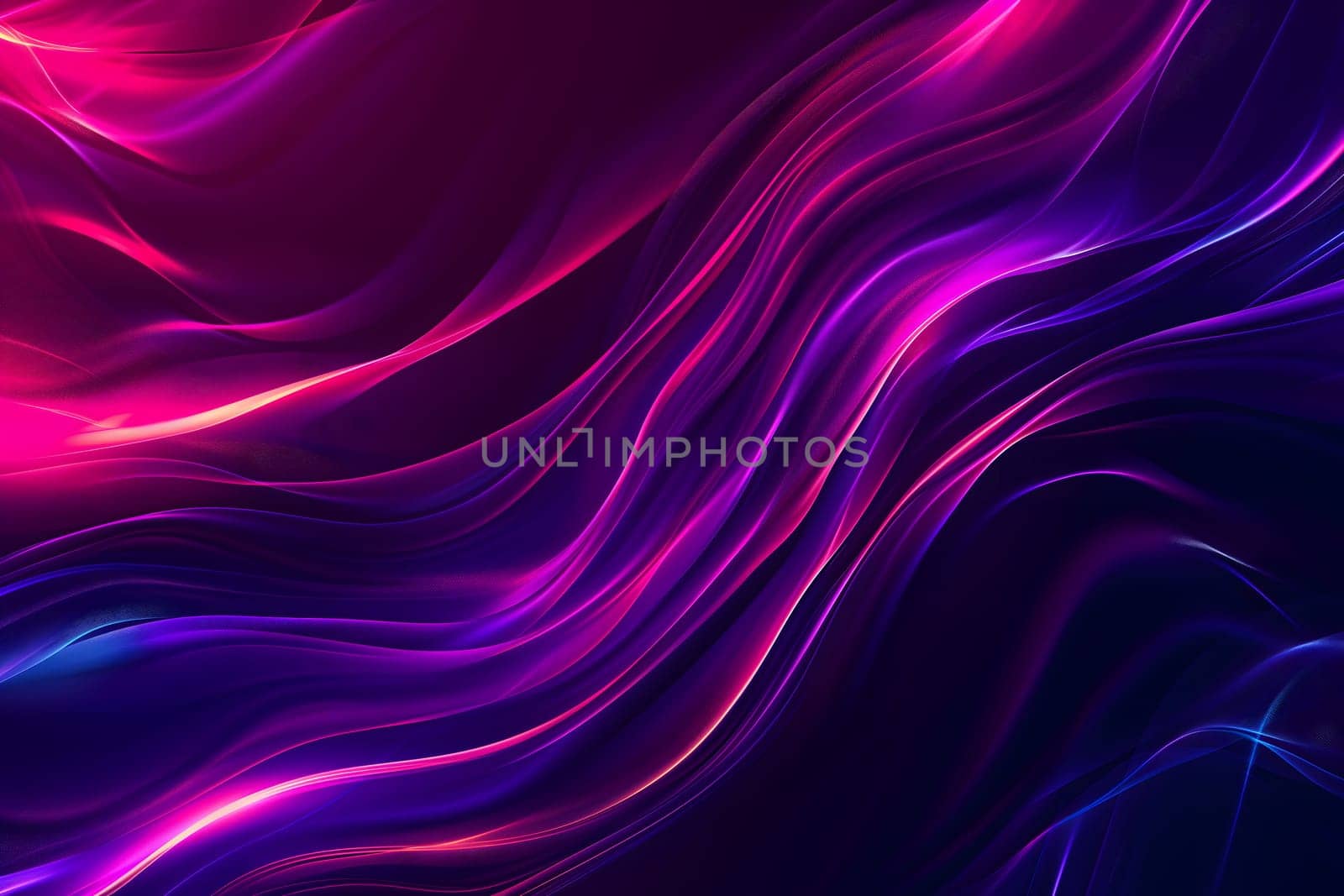 colorful gradient wavy energy flow on black background by z1b