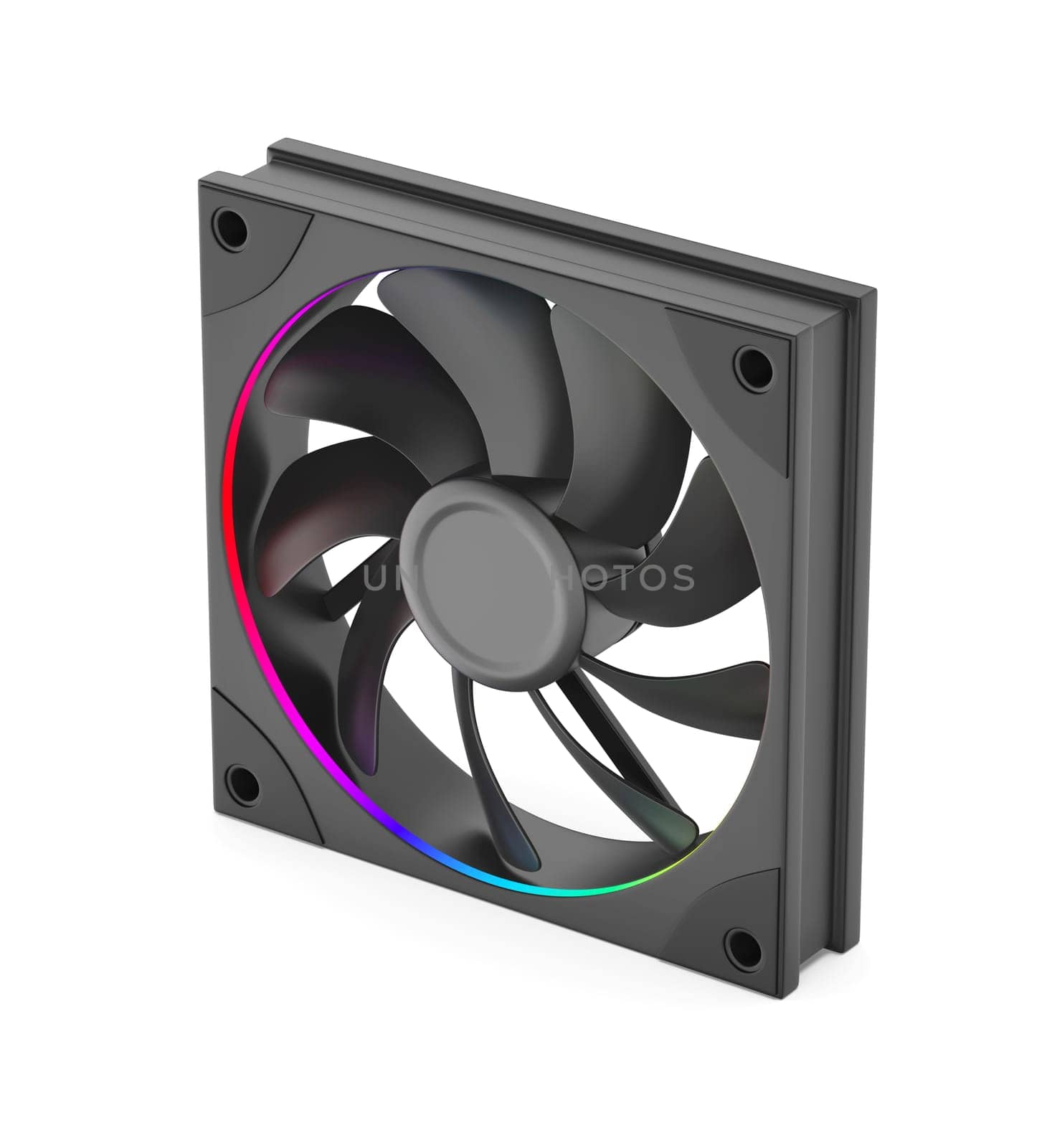 Black computer fan by magraphics