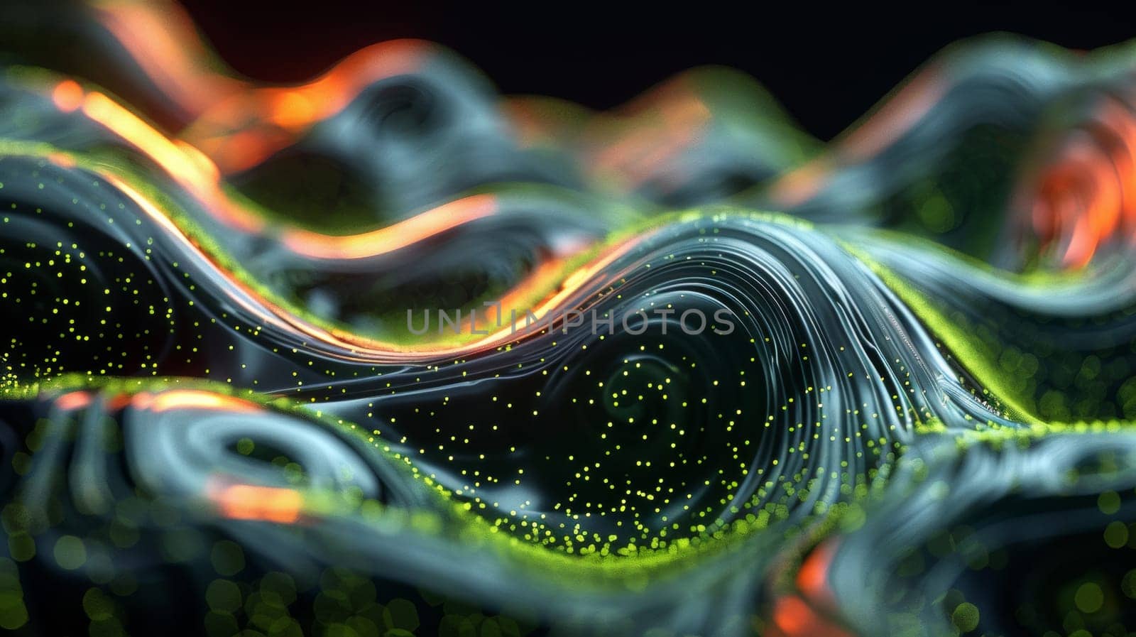 A close up of a digital image that looks like waves, AI by starush