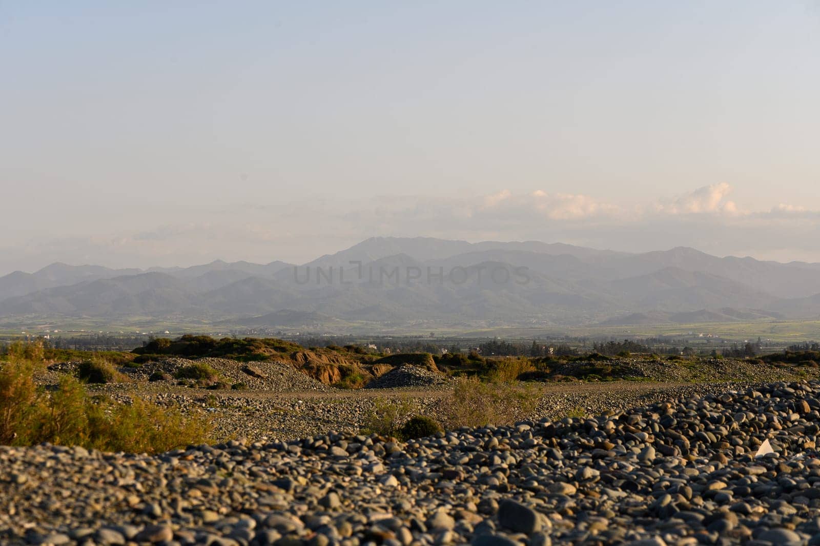 mountain view in winter on the island of Cyprus