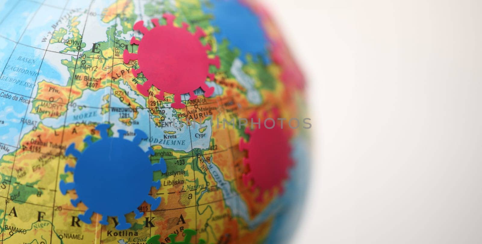 Colourful round map with stickers by kuprevich