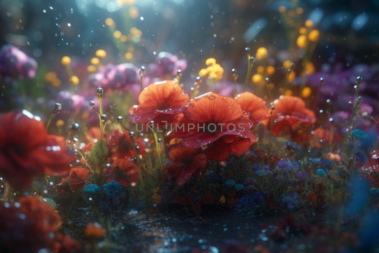 Flowers surreal. Generate Ai by ylivdesign