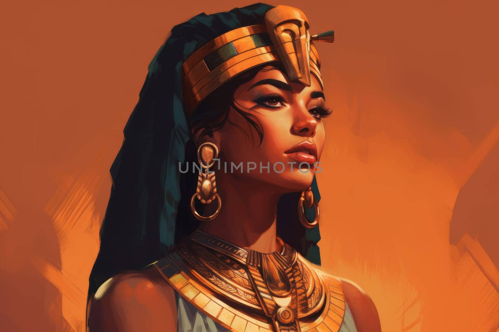 Cleopatra sexy portrait. Generate Ai by ylivdesign