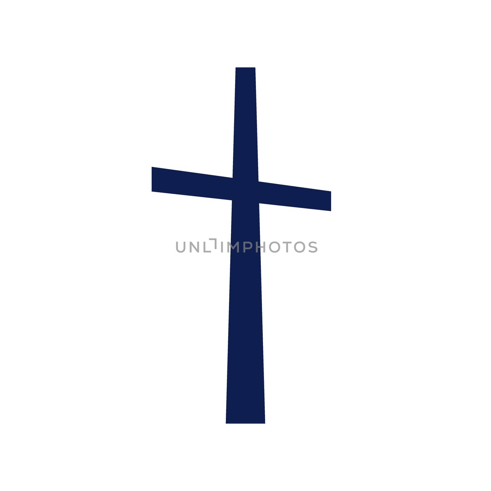 Religious symbol of crossover for Easter illustration