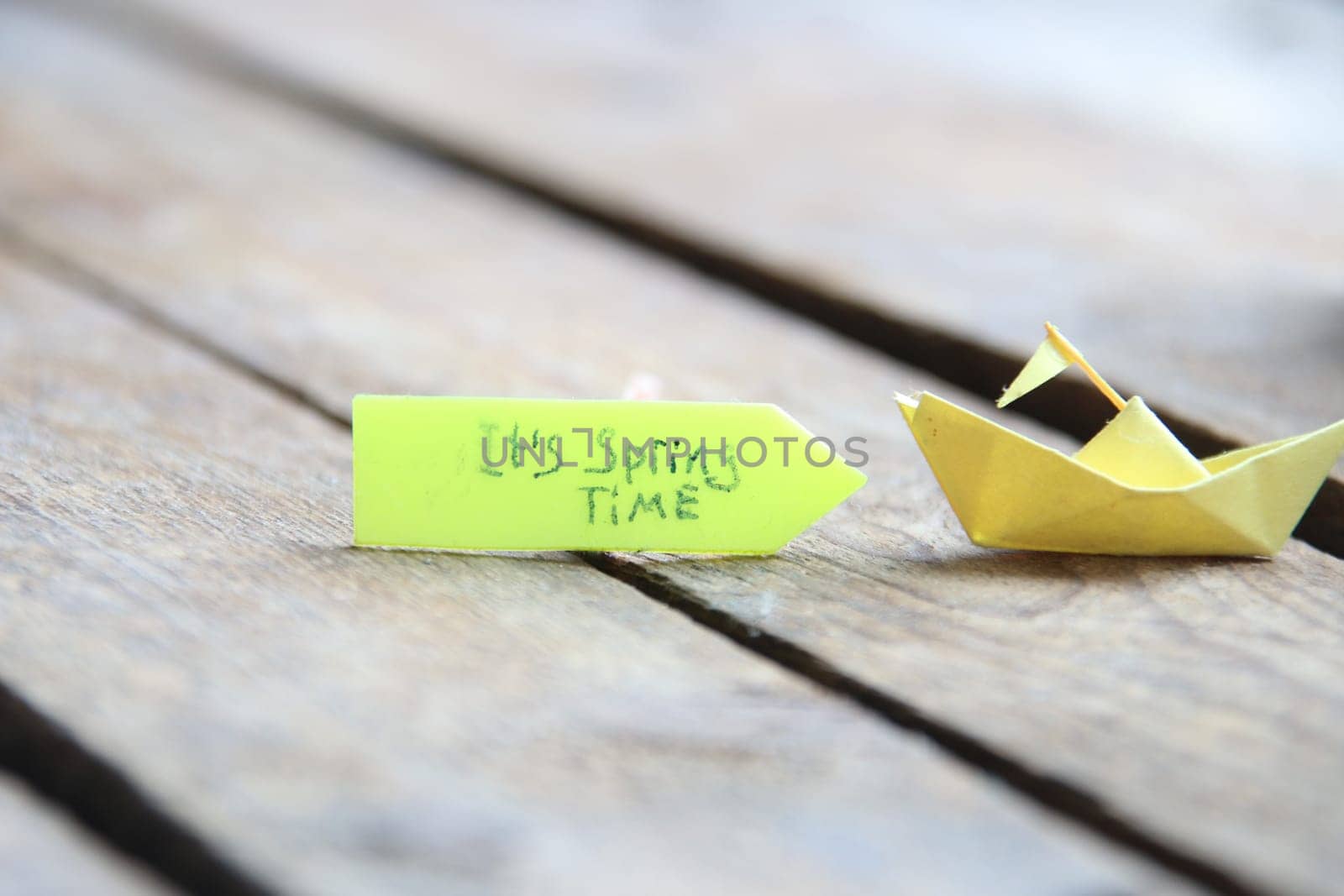 Paper boat and tag Its spring time. by Markgraf