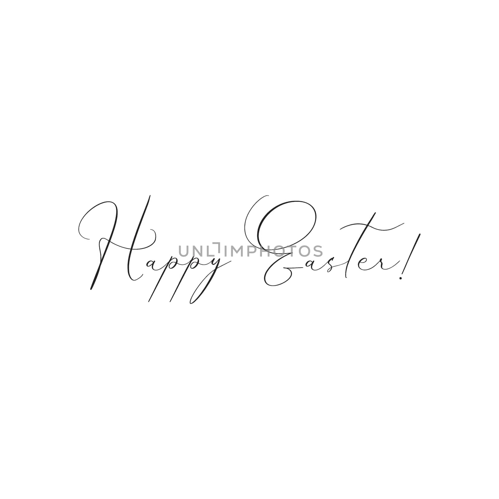 Happy Easter quote greeting lettering