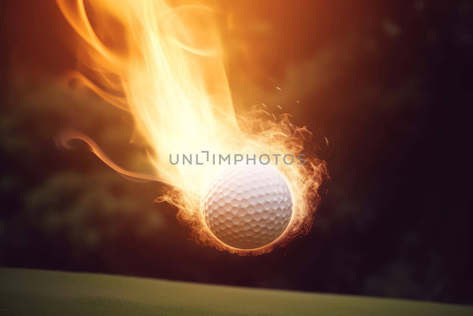 Golf ball. Generate Ai by ylivdesign