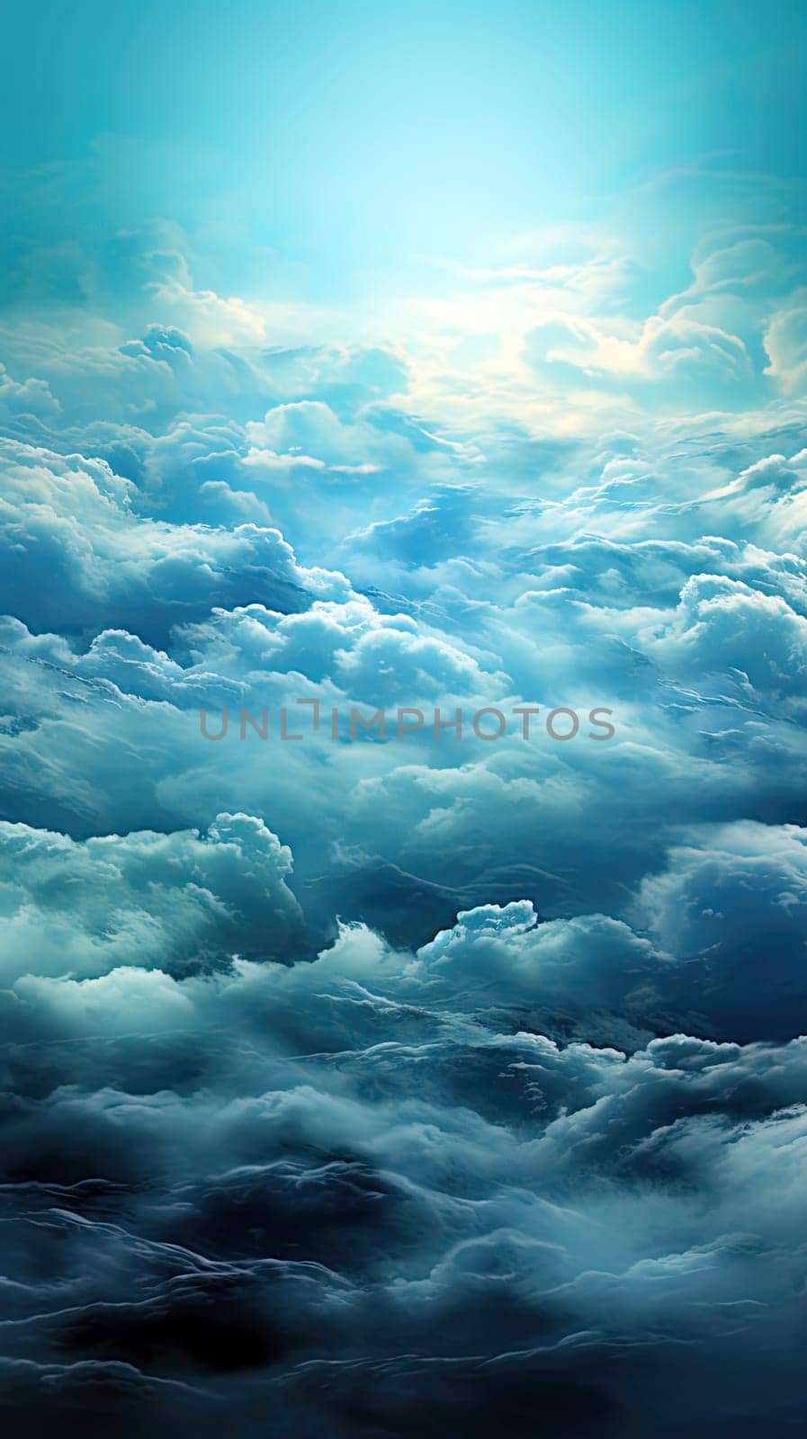 Blue watercolor background illustration by Dustick