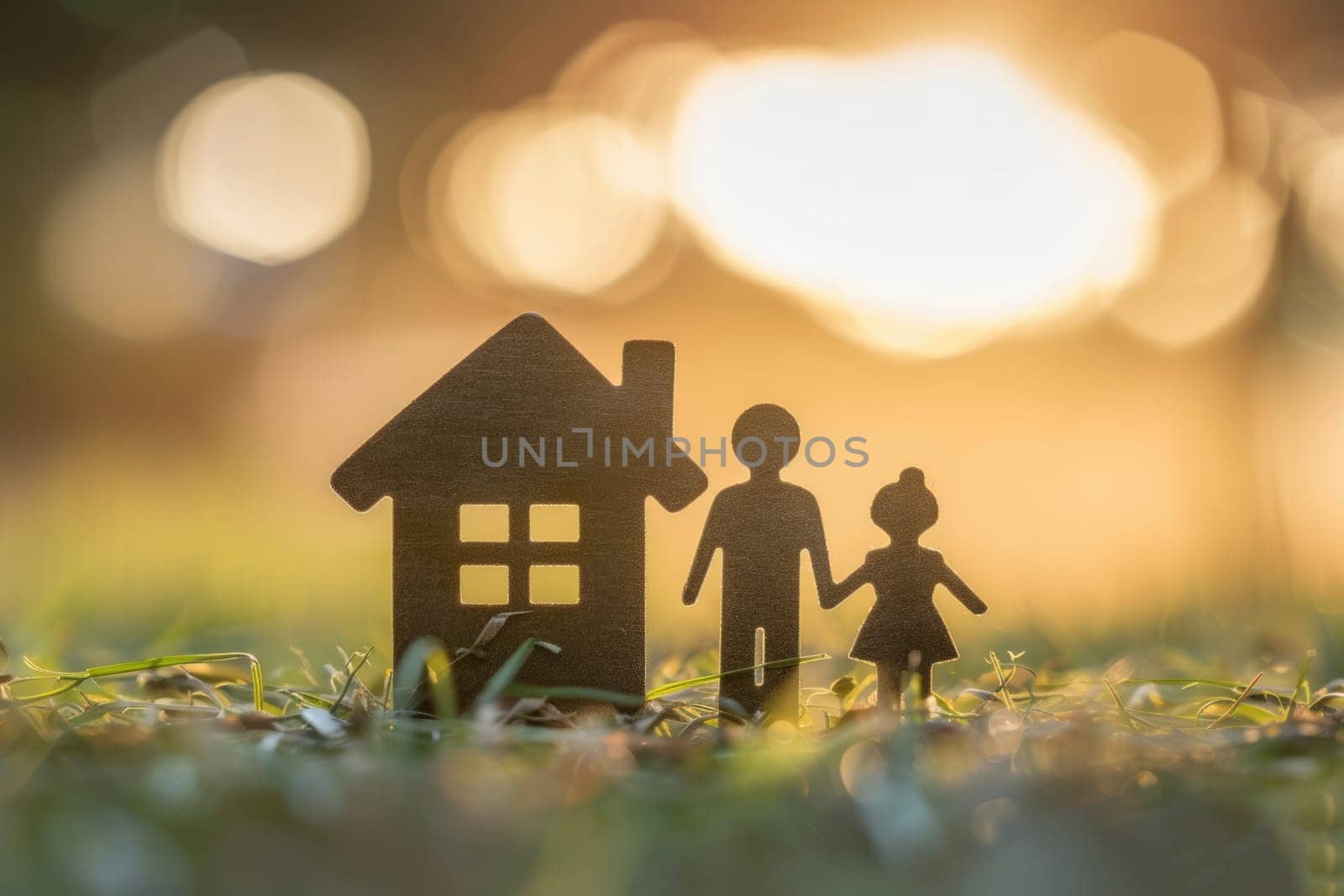 Concept image of family, communication and home. ai generated