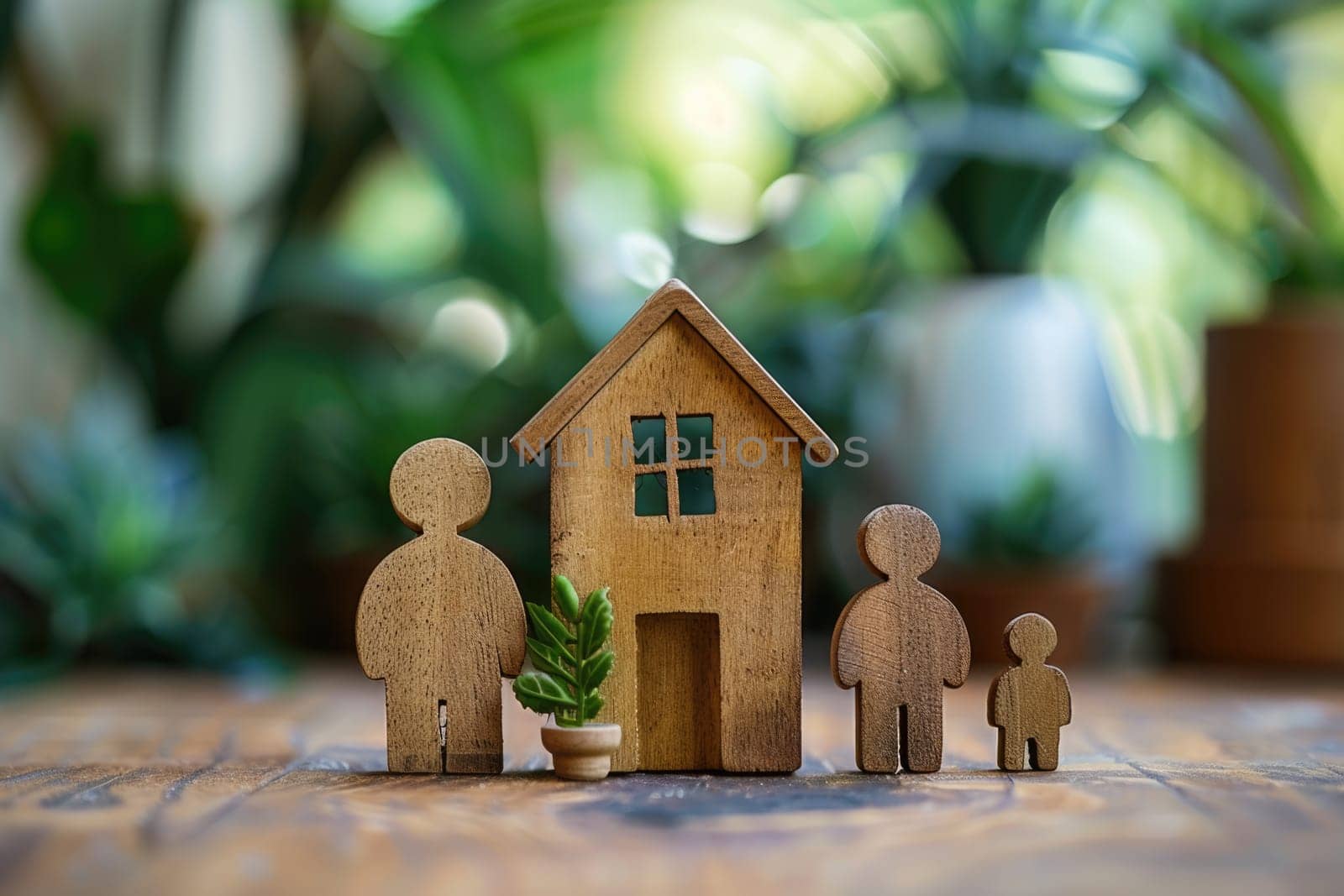 Concept image of family, communication and home. ai generated