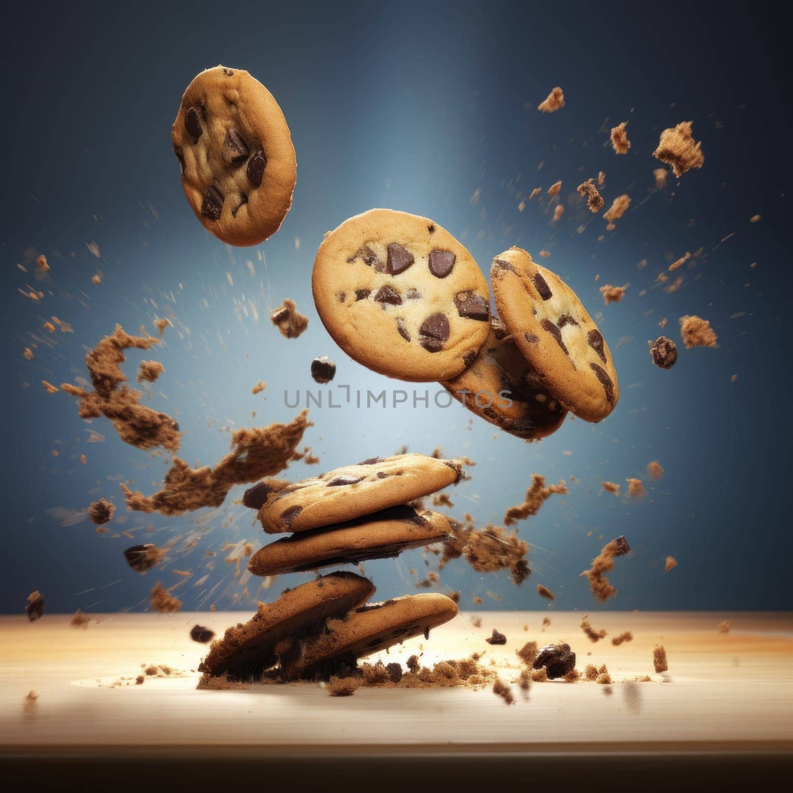 Delicious Chocolate chip cookies. Generate Ai by ylivdesign