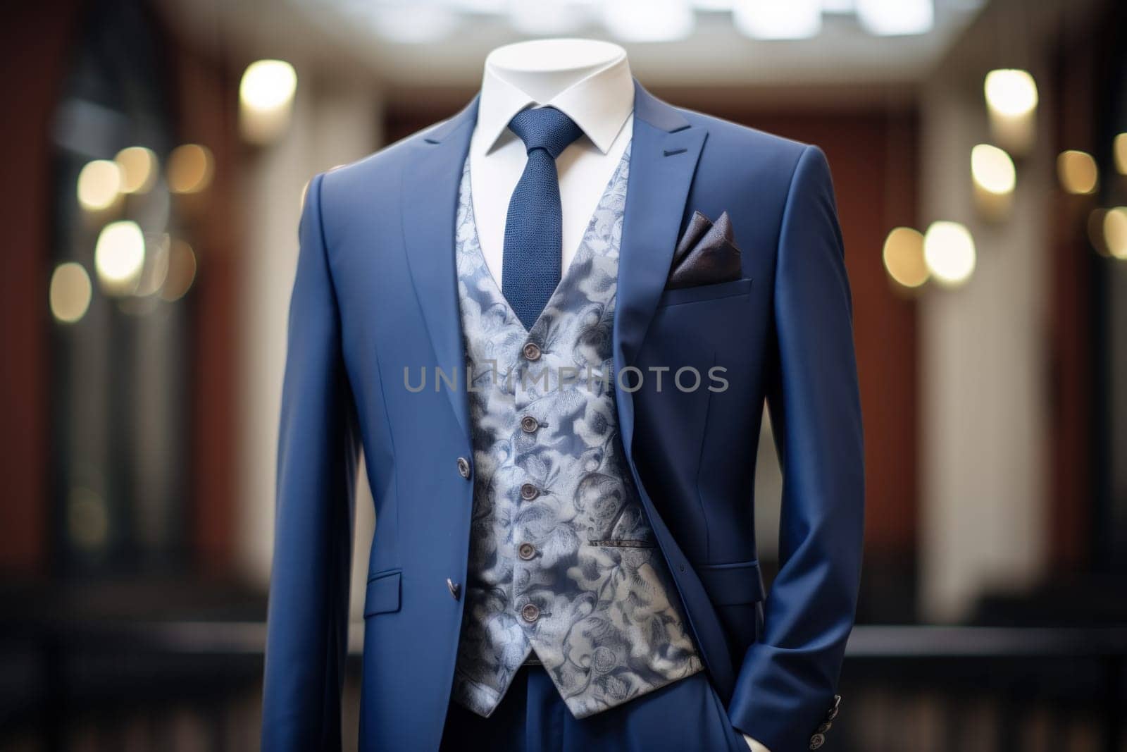 Suave Elegant men formal suit floated. Generate Ai by ylivdesign
