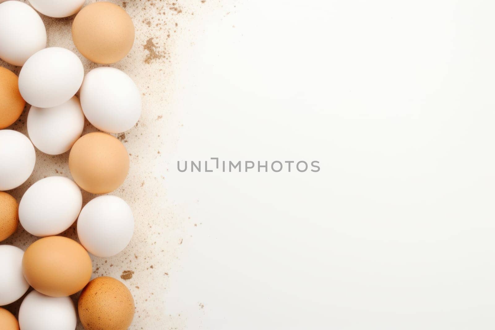 Oval Eggs background. Generate Ai by ylivdesign