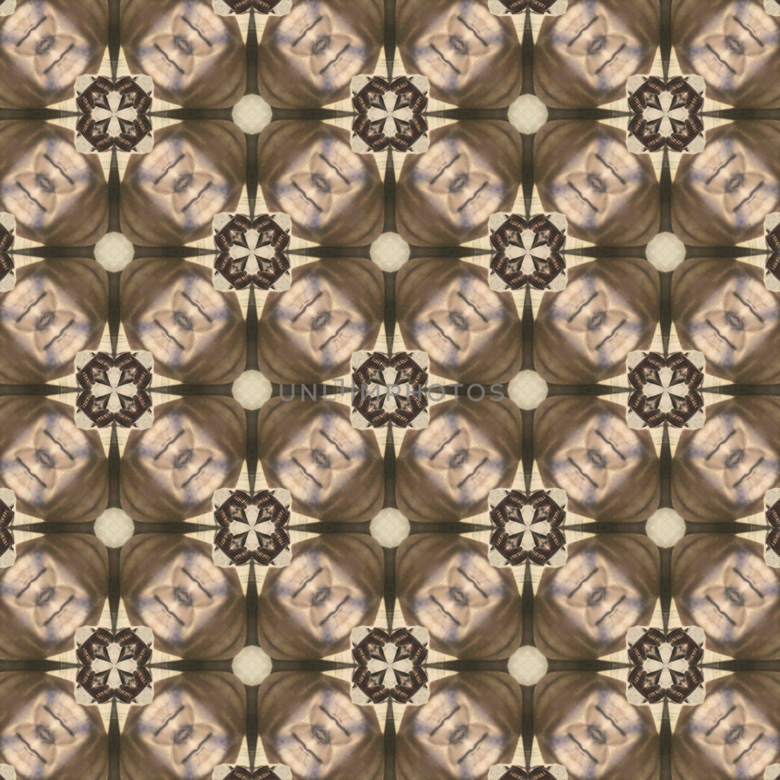 Seamless pattern of decorative ornament. For eg fabric, wallpaper, wall decorations.Kaleidoscopic wallpaper tiles. Seamless texture or background.Seamless texture of abstract geometric shapes.Patchwork texture. Weaving. Tribal motif. Textile rapport.