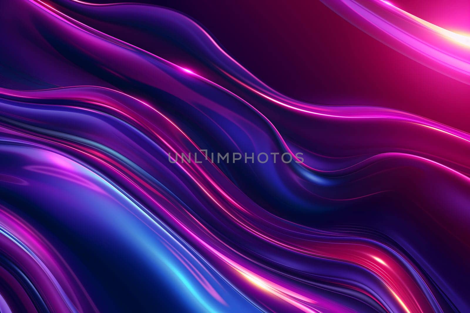 Abstract colorful gradient wavy energy flow on black background. Neural network generated image. Not based on any actual scene or pattern.