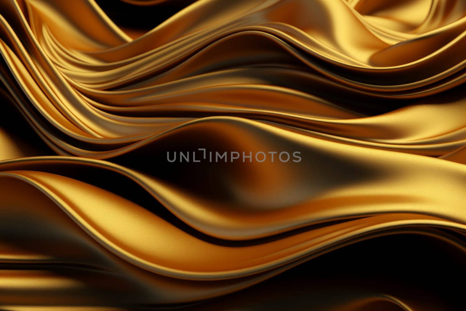 Luxurious Gold fabric satin background. Backdrop luxury. Generate Ai