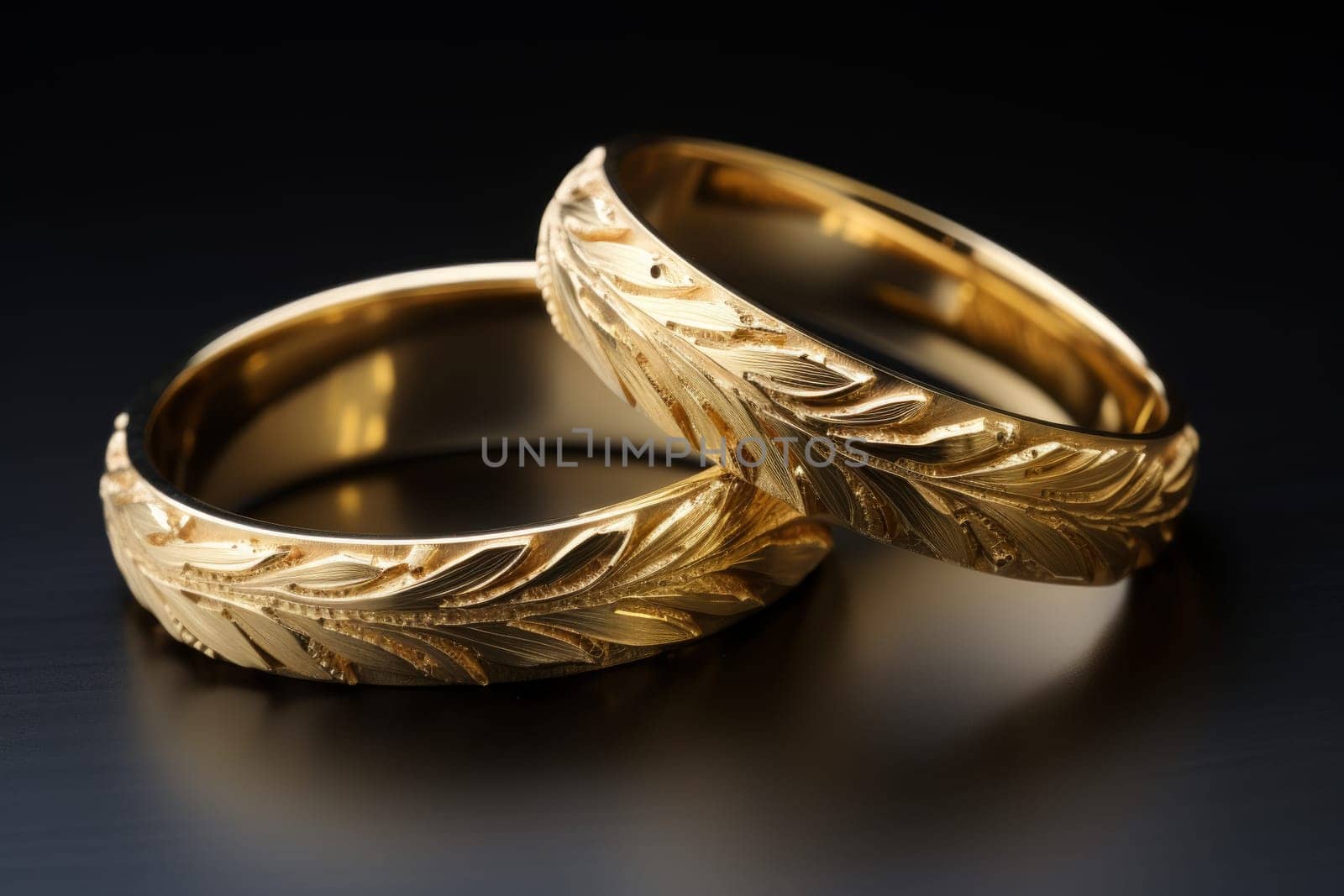 Symbolic Marry wedding bands. Generate Ai by ylivdesign