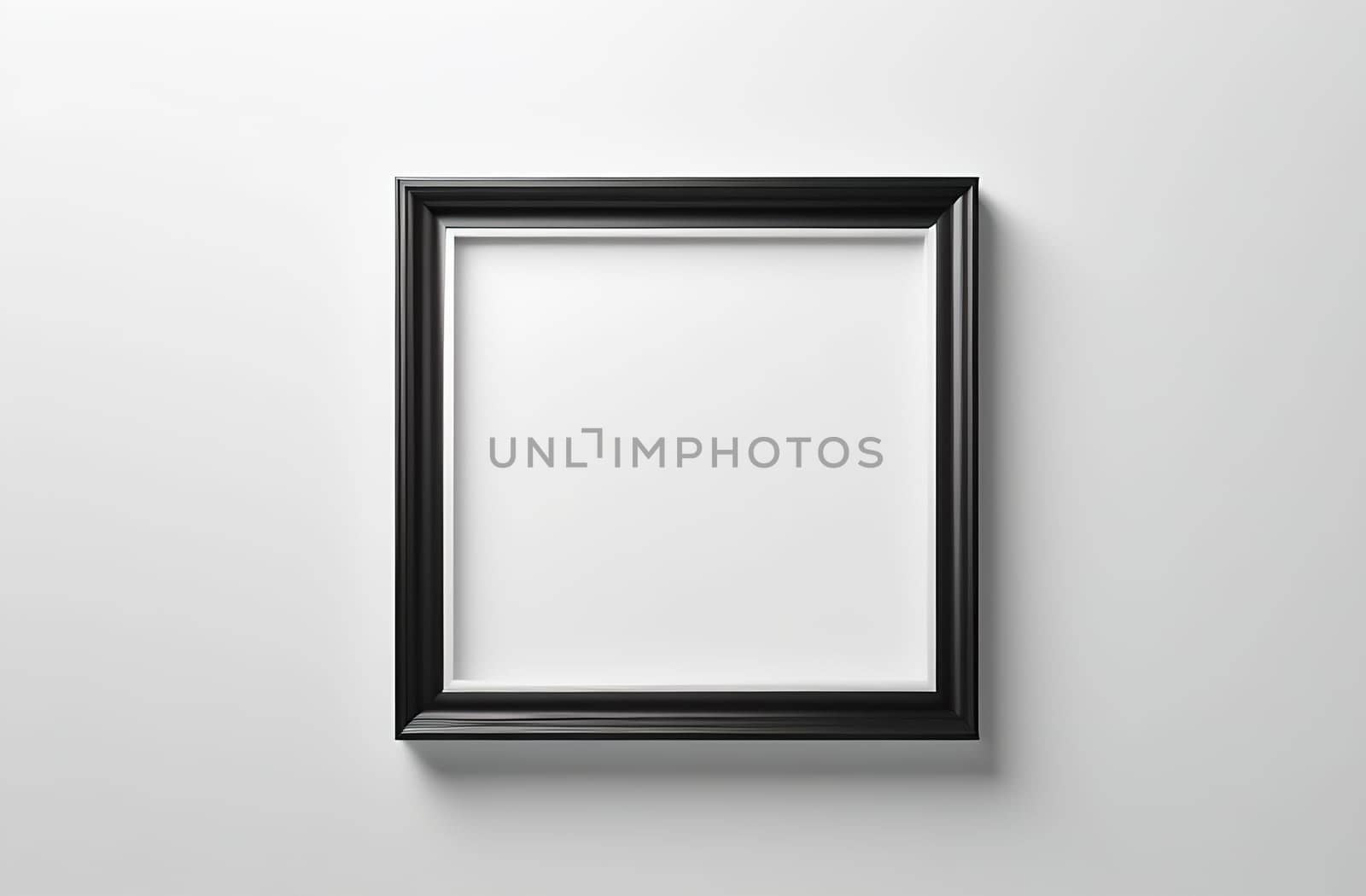 Wooden dark vintage frame highlighted on a white background with space for text.