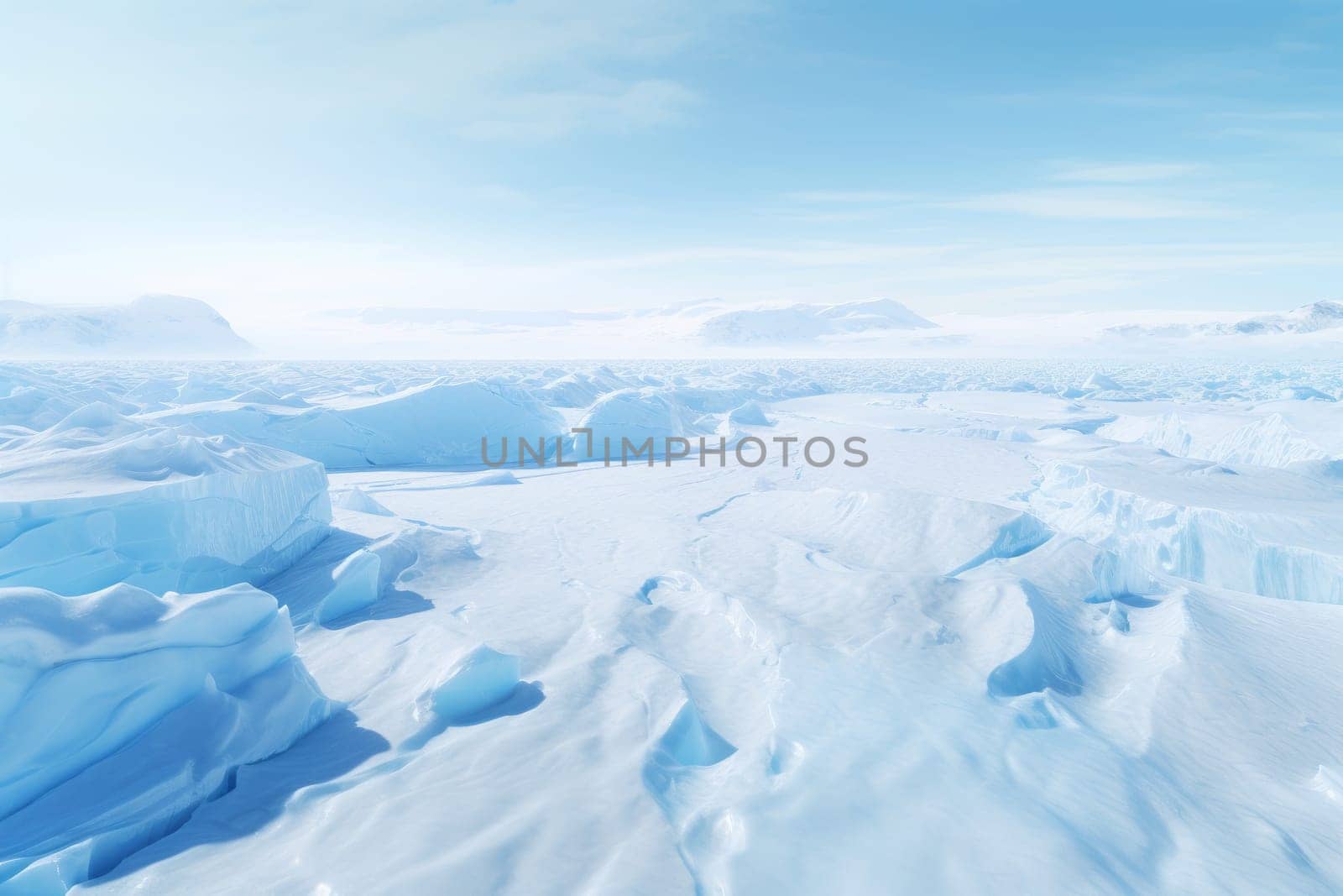 Rapid Ice sheet melting. Generate Ai by ylivdesign