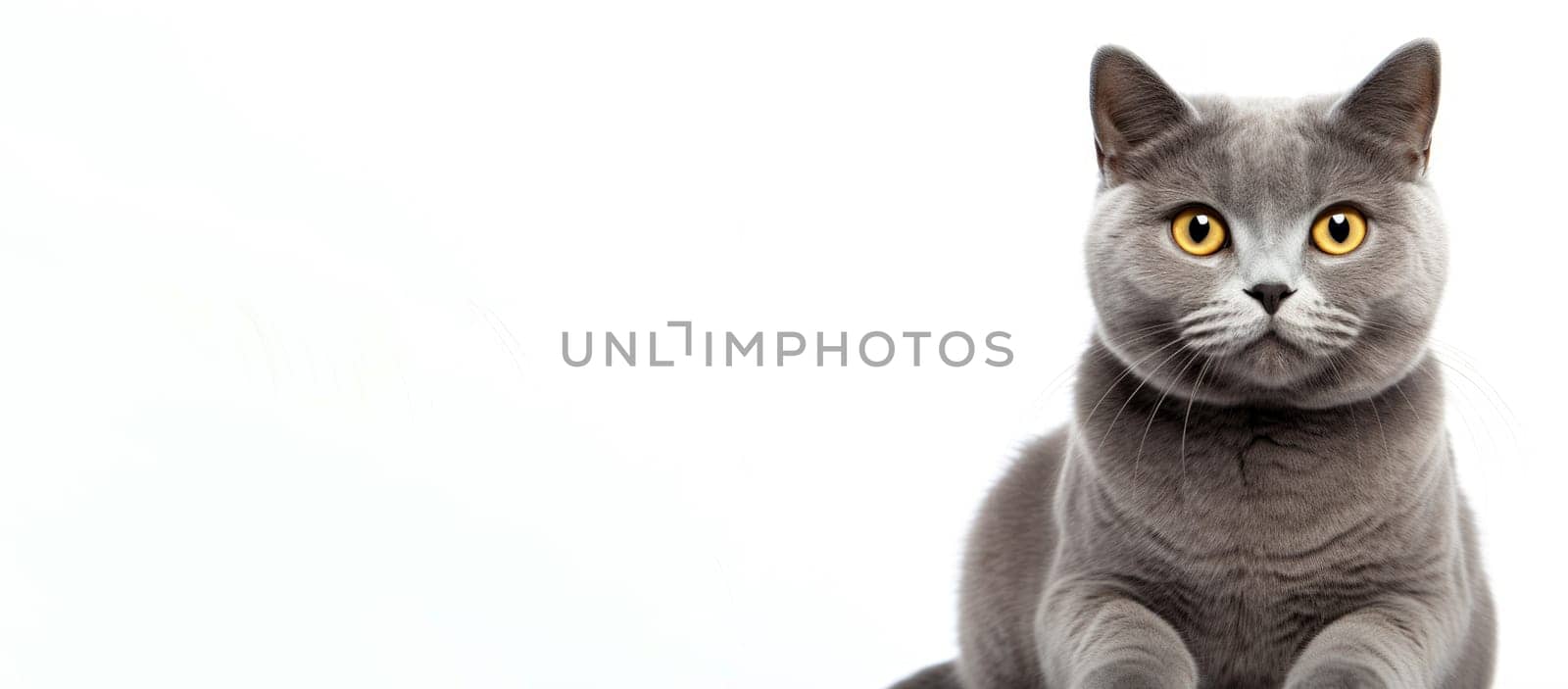 Versatile Grey cat. Animal british pet. Generate Ai