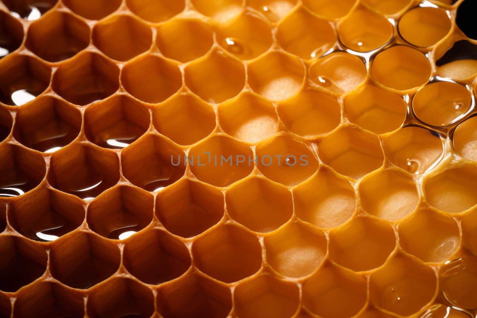 Delicate Honey comb. Generate Ai by ylivdesign