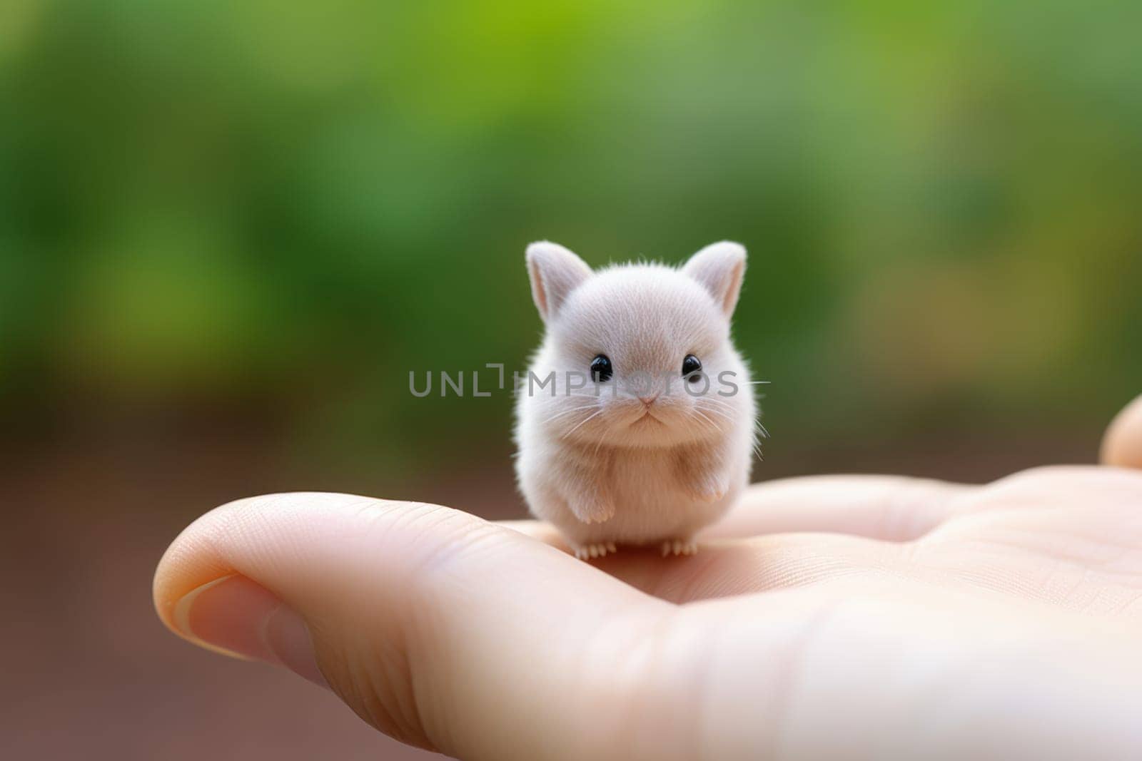Adorable Cute baby rabbit. Generate Ai by ylivdesign